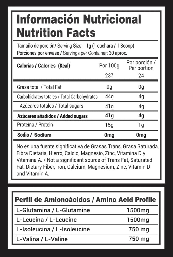 Recuperante BCAA + Glutamina – Supra